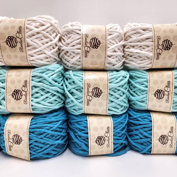 15 Balls Macrame Cotton Cord 7 mm Crochet Knitting Yarn Baskets Wall Decor - Picture 2 of 3